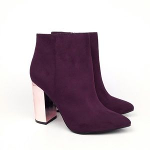 🚫 Charlotte Russe Plum Faux Suede Pointy Heels 🚫